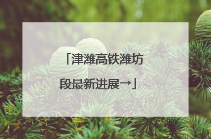 津潍高铁潍坊段最新进展→